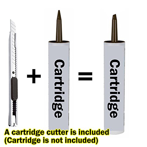 GNB Industry Standard Size 10oz Caulking Gun Set, Manual Cartridge Rod Cradle,Fits 10 oz tube/cartridge