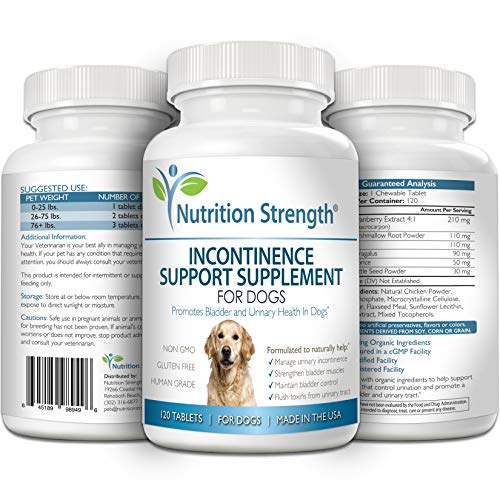 Nutrition Strength Dog Incontinence Support, Supplement for Dog Bladder