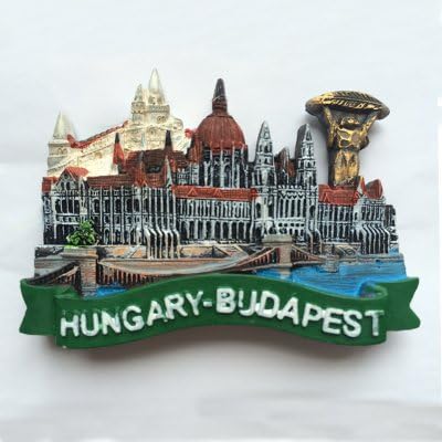 Well sold Refrigerator Magnet Budapest Hungary famous Tourist Spot French architecture souvenir gift promotion gift kitchen decoration gift home decoration 3D fridge magnet