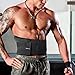 ApudArmis Waist Trimmer Belt Back Support Brace Weight Loss for Men & Women - One Size Adjustable, Black