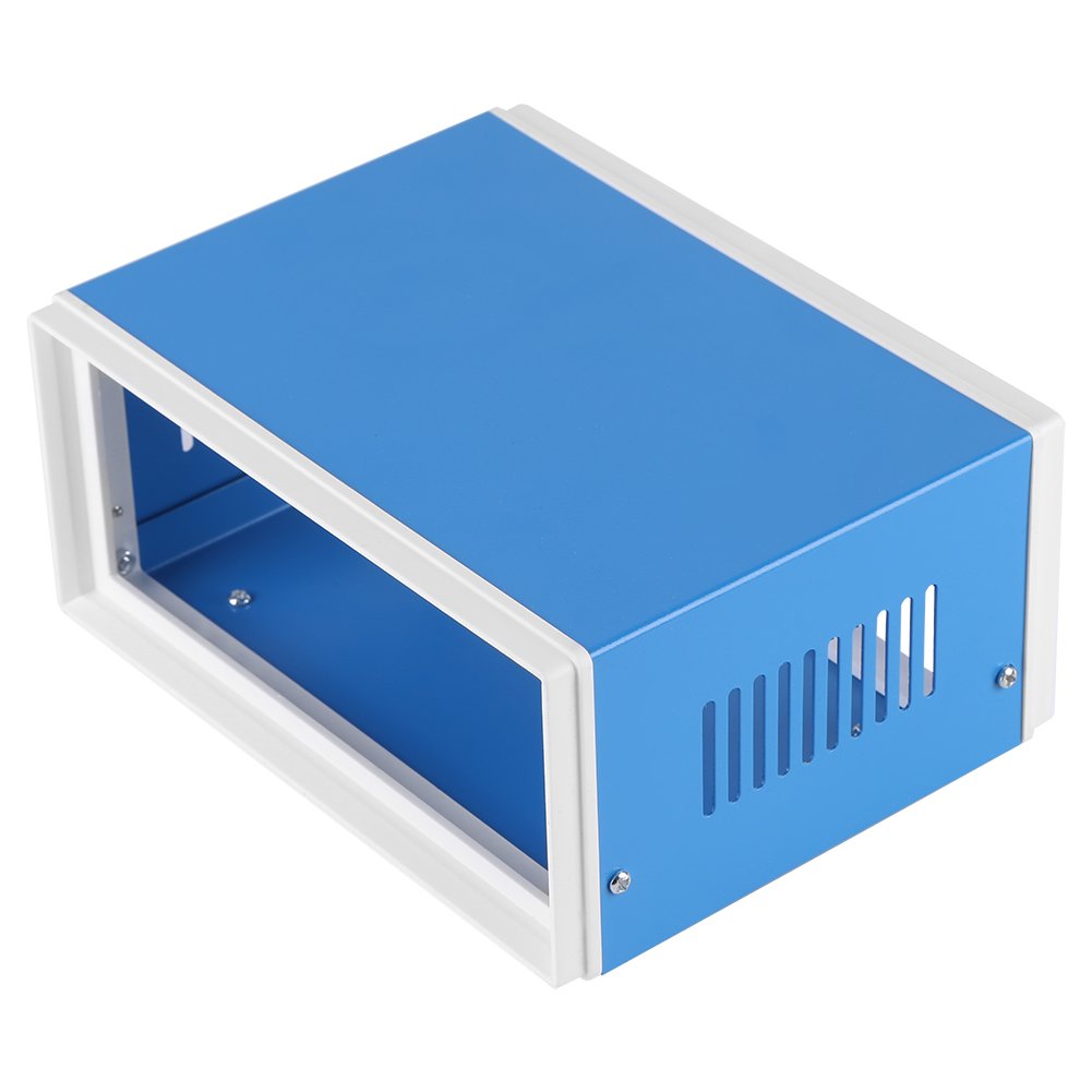 Enclosure Cabinet Blue Junction Box, Akozon Blue Metal Enclosure DIY Box Junction Case Electronic Enclosures 170 * 130 * 80mm / 6.69 x 5.12 x 3.15inch