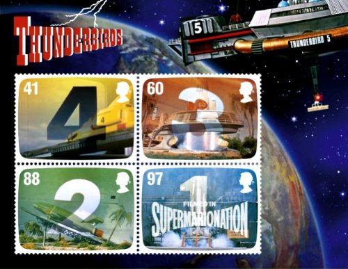 Royal Mail 2011 Gerry Anderson Thunderbirds Lenticular Stamp Miniature Sheet