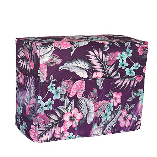 Sewing Machine Case Cover, Sewing Machine Dust Cover, Furniture Dust Cover, Sewing Machine Cover with 3 Cotton Pockets, Fits Most Standard Brother & Singer Machines TFC1464 (Purple)