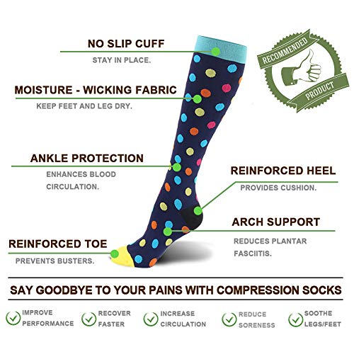 Fotociti Compression Socks for Women & Men Circulation 2030mmHg 6/8