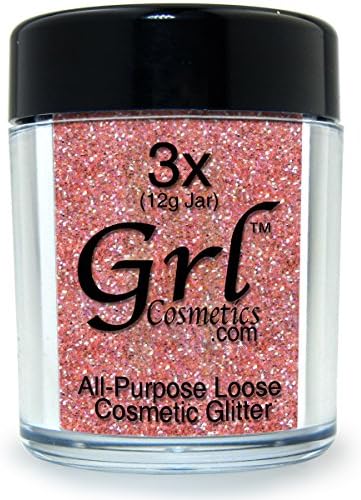 Grl Cosmetics Cosmetic Glitter Makeup for Face, Eyes, Lips, Nails and Body - GL84 Dollhouse, 12 Gram Jar