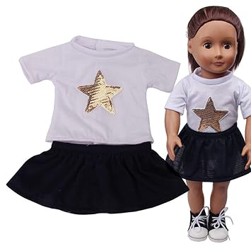 Buy Gbell 18 Inch Doll Outfits Cute Skirt Long Sleeve Clothes