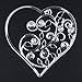 Whitelotous Cutting Dies Cut Dies Stencil Metal Template Mould for DIY Scrapbook Album Paper Card (Hollowout Heart)