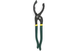 Tissting Oil Filter Pliers 12in/30cm 40-143mm/1.6-5.6in Universal Locking Wrench - Adjustable Jaw Tool for Engine Filters, Co