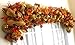 4 Rolls of 10 inches Decorative Harvest Mesh in Fall Colors, Orange, Yellow, Green and Brown,10 Yards Each