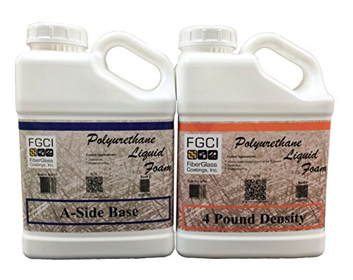 Liquid Urethane Foam Kit, 4 Lb Density, Includes 1 Gallon Part A & 1 Gallon Part B