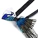 HOMIEBUDS TANGDIAABBCC Handmade Bow tie Men's Unique Natural Blue Peacock Feathers Bow tie Wedding Cravat