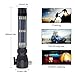 Solar Powered Tactical Flashlight Multi Function Outdoor Car LED Flashlight Ultra Bright Torch Light, with Safety Hammer and Compass, for Hiking, Camping