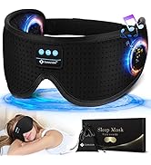 Sleep Headphones, White Noise Bluetooth 5.2 Sleep Eye Mask,3D Breathable Wireless Sleep Mask with...