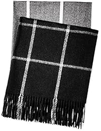 Hermosa bufanda de envoltura de chal de pashmina nómada en patrón sólido y cuadros