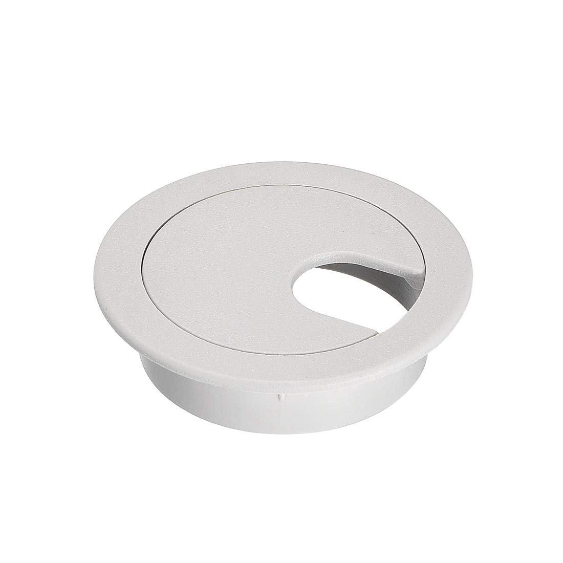 Sourcing Map Cable Grommet, 1-3/8" Plastic Desk Wire Cord Cable Cover, 5Pcs Gray