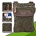 Ranboo Retro Cell Phone Purse, Men’s Shoulder Phone Pouch with Belt Loop Clip for iPhone XS Max XS XR 7 8 Plus Galaxy S9 S8 Plus Note 9 8 Small Crossbody Bag 7.9” Pockets Canvas Waist Wallet Bag Green