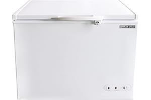 Maxx Cold Select Series Compact Chest Freezer with Solid Top, 37.8"W, 7 cu. ft. Storage Capacity, Locking Lid, Garage Ready, in White (MXSH7.0SHC)