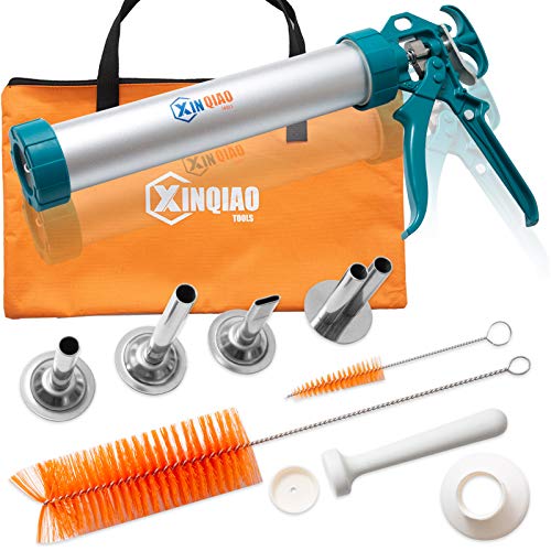XINQIAO Jerky Gun Kit, 2 Pound Capacity Beef Jerky Maker, Aluminum Barrel with Stainless Steel