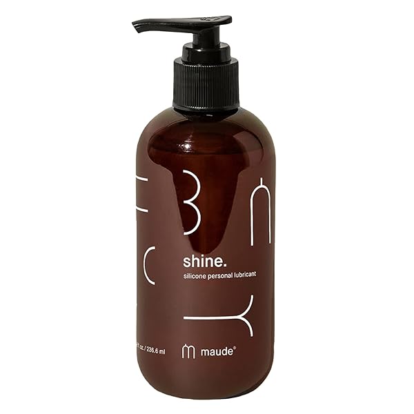 MAUDE SHINE SILICONE PERSONAL LUBRICANT – LONG-LASTING, NON-STICKY SILICONE LUBE – HYPOALLERGENIC + FRAGRANCE-FREE PERSONAL LUBE FOR WOMEN, MEN AND COUPLES – SAFE FOR USE WITH ALL CONDOMS (8 FL OZ)