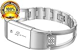 Replacement Bands for Fitbit Charge 2, Premium Wristband Metal Bracelet Bands for Fitbit Charge 2 /Fitbit Charge 2 Bands,Watch Replacement Accessories Bands ,Silver
