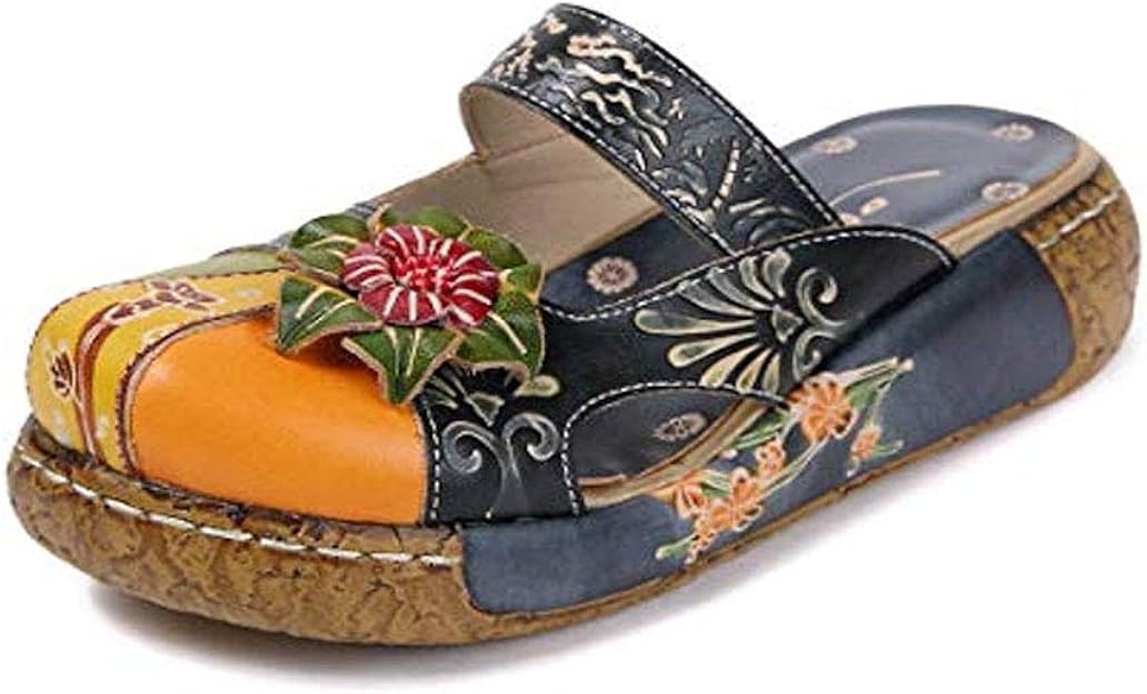 mules femme cuir bout fermé