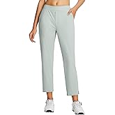baleaf Women's Golf Pants Petite Stretch Lightweight 7/8 Travel Pants Zip Pockets Casual Work Ankle