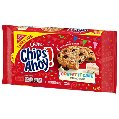 CHIPS AHOY! Chewy Confetti Cake Chocolate Chip Cookies With Rainbow
