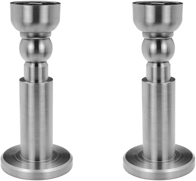 VIBORG Deluxe Sus304 Stainless Steel Solid Extra-Thick Casting Heavy Duty Adjustable Powerful Floor or Wall Mount Mounted Magnetic Doorstops Door Stopper Door Stop RS-041S (2)
