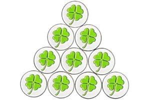PINMEI Lot of 10 Golf Ball Markers Assorted Patterns - Soft Enamel Technique