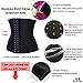 FIRM ABS Women's Latex Sport Girdle Waist Training Corset Waist Body Shaper Black