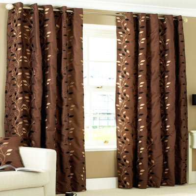 Paoletti Veneto Eyelet Curtains Chocolate 90 X 90 Inch Amazon