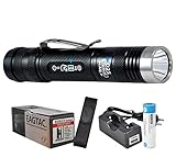 Eagletac D25LC2 Tactical 1200 Lumens Cree XM-L2 LED Flashlight with Premium Holster, 1X 18650 Rechargeable Battery and LumenTac Charger