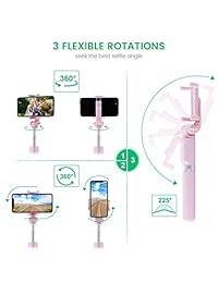 BlitzWolf - Palo de selfie con cable, sin pilas, extensible, monopié, universal, para iPhone 5S, 6, 6S, Plus, Samsung Galaxy S5, S6, Edge, Note 5, Android