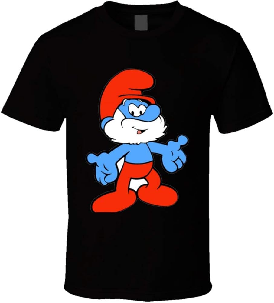 Mr. Papa Smurf T Shirt 2XL Black.