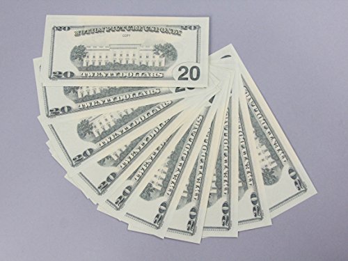 prop money new real looking new style copy 20s full print stack