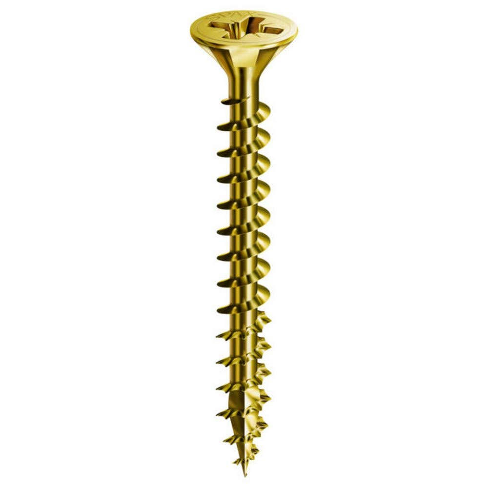 SPAX Pozi Screws YELLOX Csk Full Thread - 5.0 x 50mm Tub 430