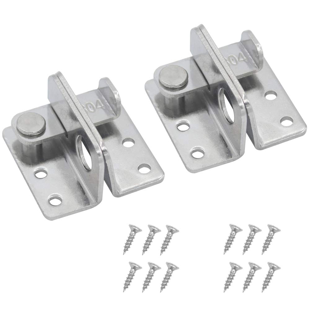 Masterlock Pack of 2 Shed Lock Hasp and Staple Small Hasp and Clasp - Silver