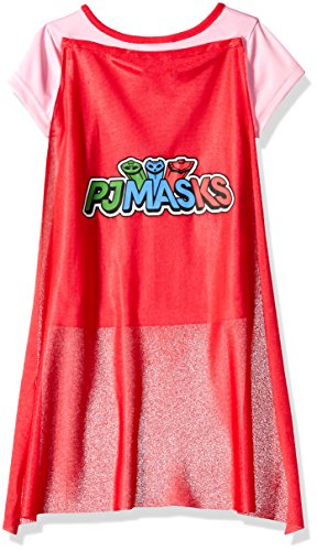PJ Masks Girls' 2-Piece Short Pajama Set with Cape - Image 3