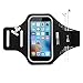 iPhone 7 Armband (Updated Home Button Compatible), TechMatte Sport Armband with reflective tape, key holder and credit card slot for (5.0