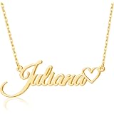 Custom Name Necklace Personalized 18K 