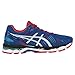 ASICS Men's Gel Kayano 22 Running Shoe, Blue/White/Fiery Red, 9 M US