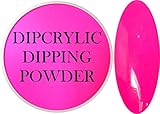 SHEBA NAILS Dipcrylic Dip Dipping Powder NEON MAGENTA - 1oz Jar