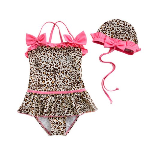 baby leopard print swimsuit