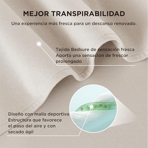 Bedsure Summer Cooling Blanket, 130 x 170 cm, Beige