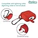 Casism AirPods Case 5 in 1 Airpods Accessories Kits Protective Silicone Case and Cover for Charging Case with Airpods Strap/Airpods Ear Hooks/Anti-Lost Carabiner/Airpods Watch Band Holder (Red)thumb 3