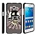 TurtleArmor | Samsung Galaxy Grand Prime Case | G530 | Go Prime [Slim Duo] Slim Snap On 2 Piece Hard Cover Protector Matte Unique Designs on Black - Motorbike Skull