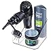 mDesign Storage Organizer Holder for Hair Dryer, Cologne, Shaving Tools - Clear