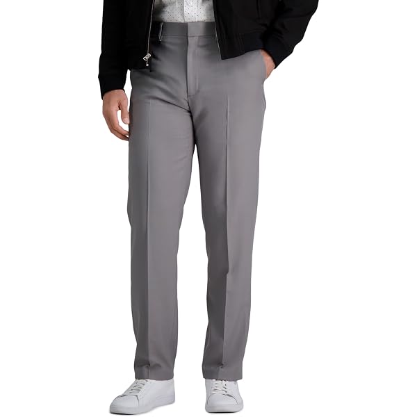 slim fit dress slacks Haggar Premium Comfort Dress Pants, Pleated Front in Dark Chocolate main image 0