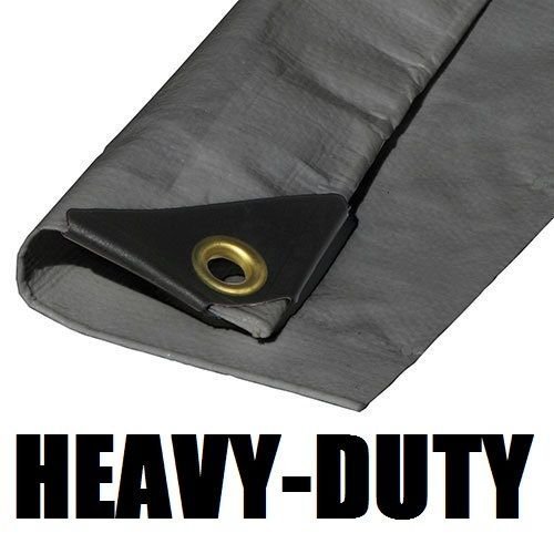 5'X7' EXTRA Heavy Duty 12 mil Silver Tarp 3 Ply Coated Reinforced Canopy 6 oz 3 Layer (Includes Tarps Tools and Toys Maintenance Manual)