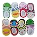 Cren 5 Pairs Baby Girls Toddler Anti Slip Skid Socks For 0-12 Months, Length 3.54-5.9
